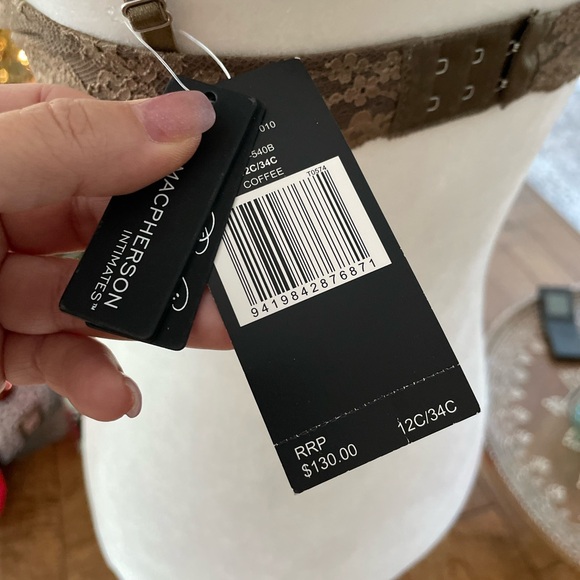 Lace Bralette and Shorts Set - Brown - Picture 6 of 11